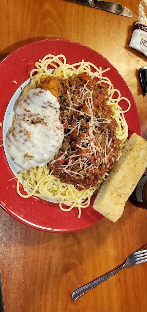 Chicken Parmesan Pasta Bolognese